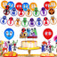 Zestaw Urodzinowy Imprezowy Rainbow Friends Balony Urodzinowe Baner Topery