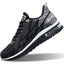 Buty sportowe męskie DO BIEGANIA czarno-białe z poduszką powietrzną siateczka lekkie AIR