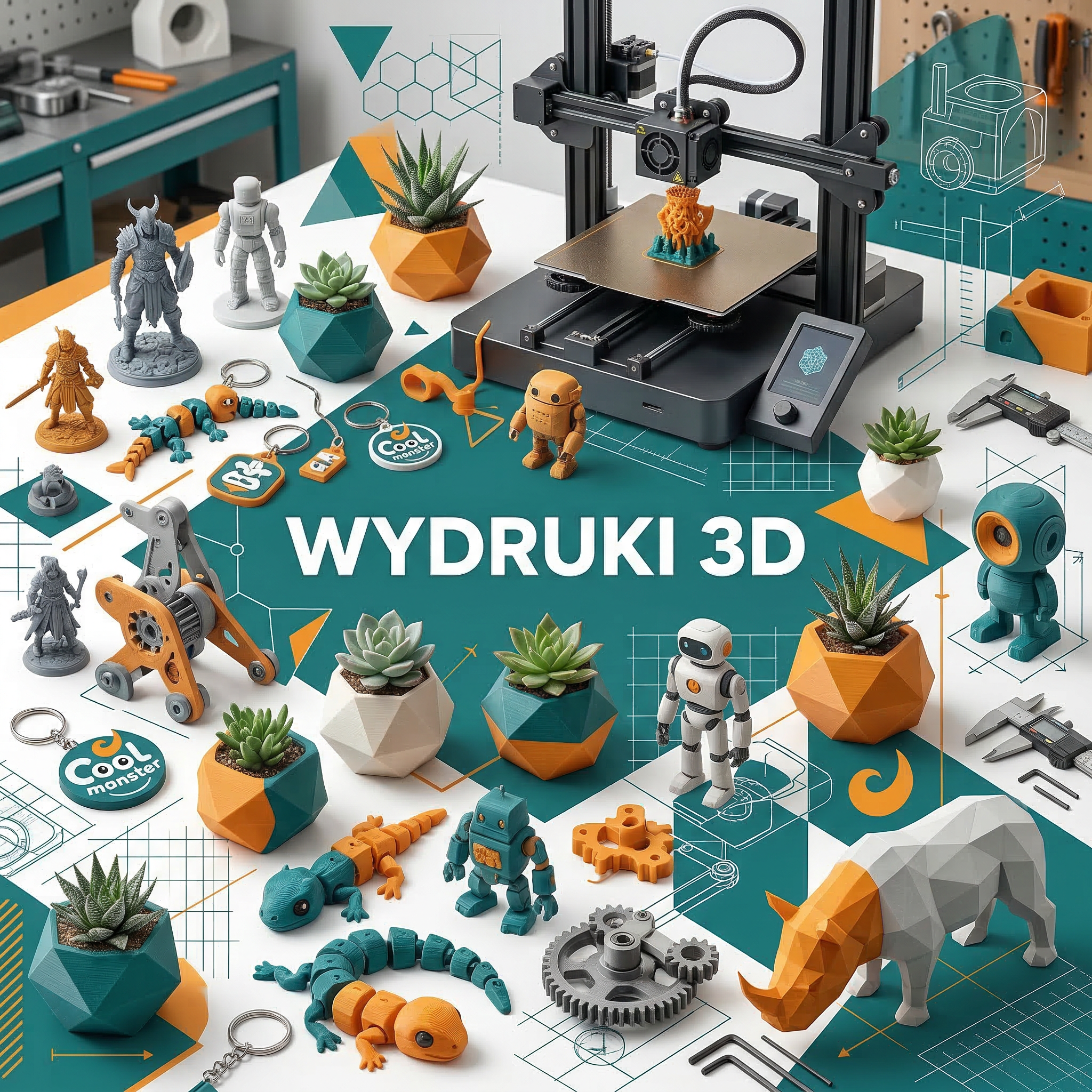 Unikalne Produkty DRUKOWANE w 3D