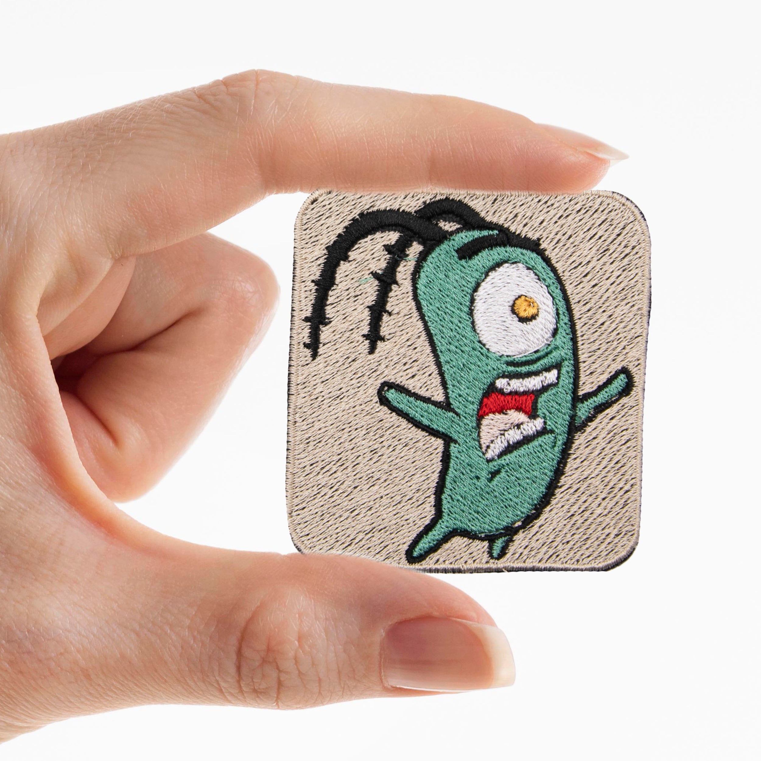 Naszywka Haftowana Aplikacja Termo Naprasowanka - 036 Spongebob - Plankton Główne zdjęcie produktu