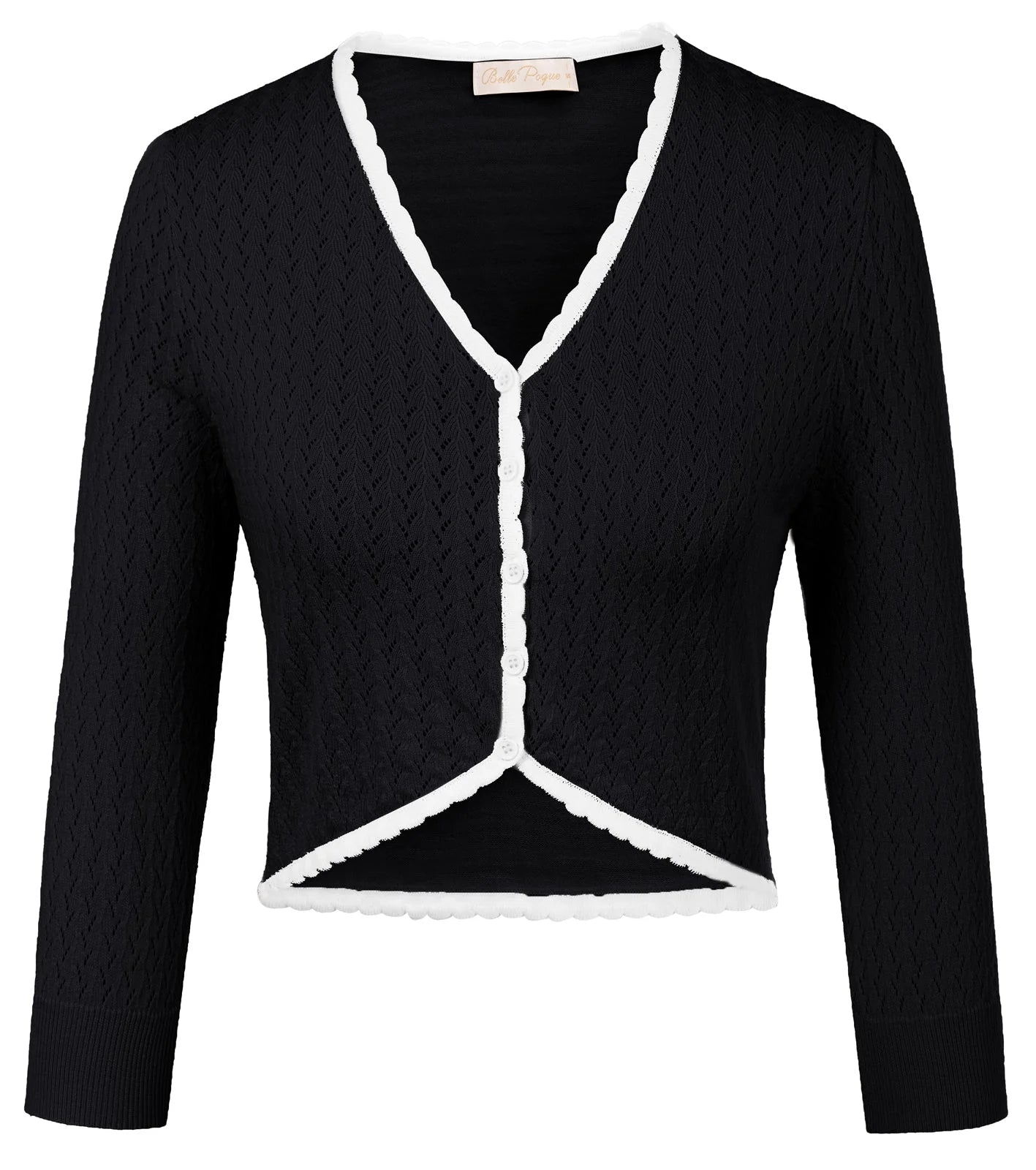 Letni Kardigan Damski Krótki Bolero Ozdobne Czarne Krótki rękaw Idealne do Sukienki