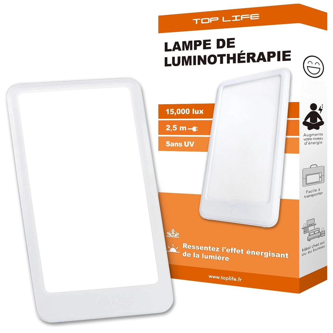 Lampa do terapii światłem 15000 lux UV-free Top Life – energia w każdej porze roku