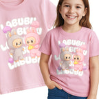 Labubu Laleczki T-Shirt Koszulka Dziecięca Słodki Motyw Maskotki E25