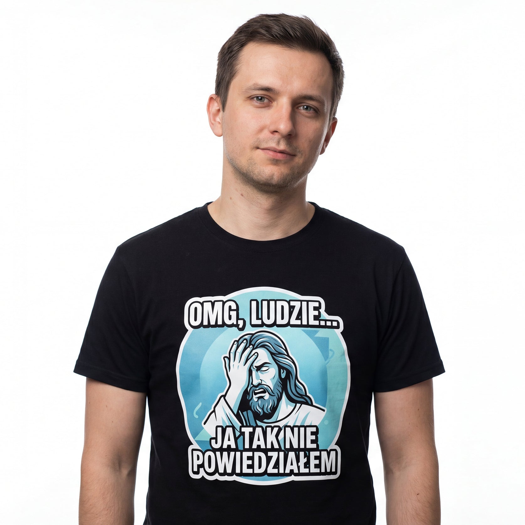 Koszulka Męska Damska T-Shirt - Zabawny Nadruk OMG Ja tak Nie powiedziałem MEM 26_1 Drugie zdjęcie produktu