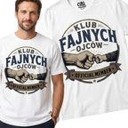 Koszulka Męska T-Shirt Prezent Dla Taty na Dzień Taty Ojca "Klub Fajnych Ojców"
