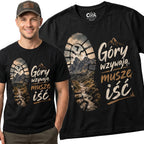 Koszulka Męska T-Shirt W góry Dla podróżnika Napis GÓRY WZYWAJĄ Koszulka W Góry
