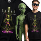Koszulka Męska Bawełniana T-Shirt Prezent dla Miłosnika Siłowni "Ciało nie z tej Ziemi"