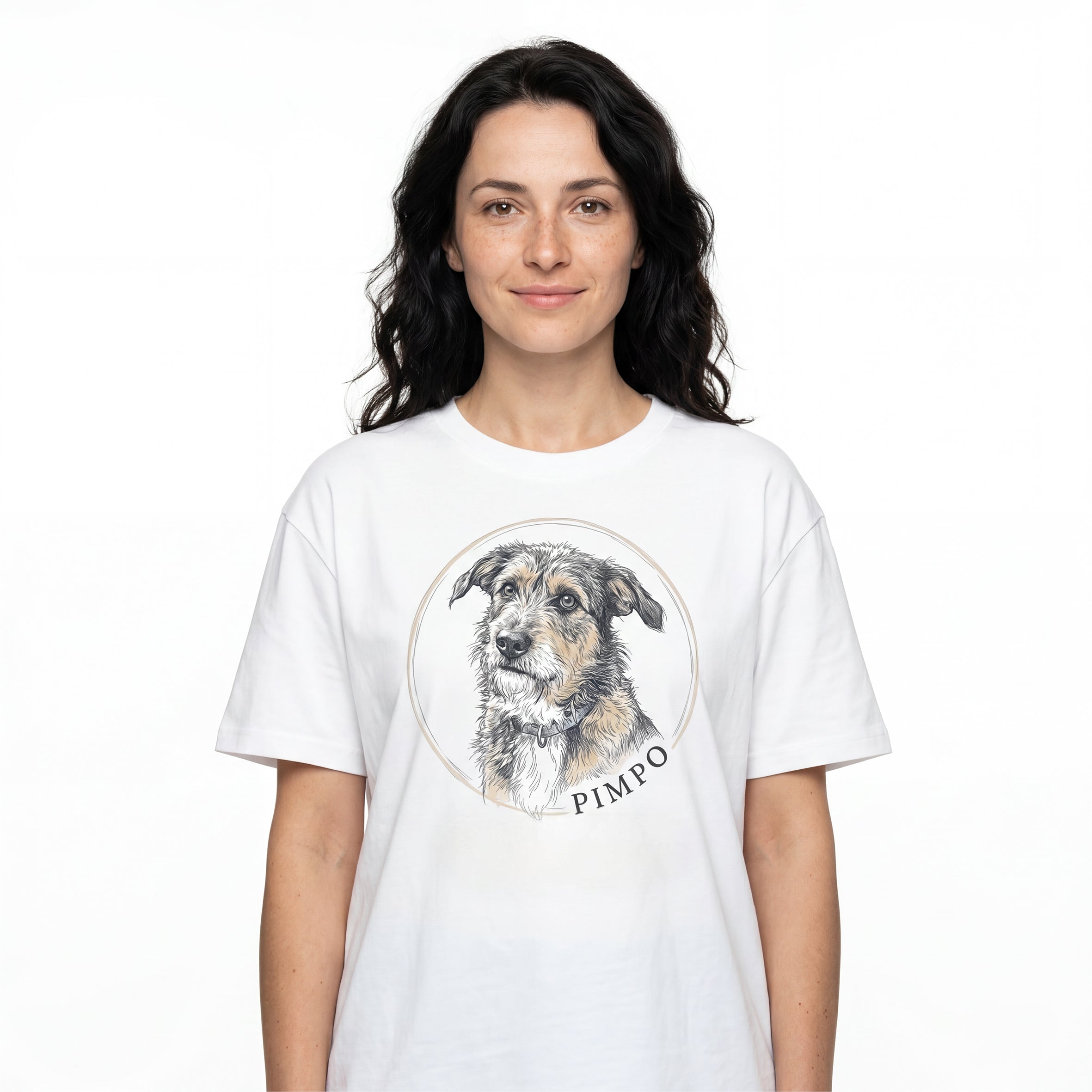 Koszulka Męska Damska T-Shirt Portret Twojego zwierzaka - Personalizowana Idealna na Prezent