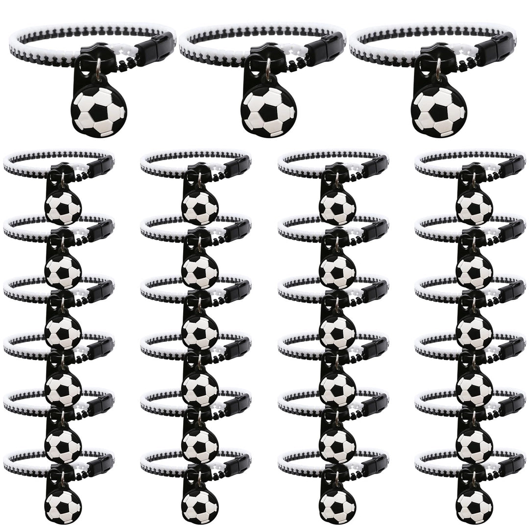 Bransoletki piłkarskie silikonowe suwakowe z piłką Upominki dla Piłkarzy 28 Główne zdjęcie produktu