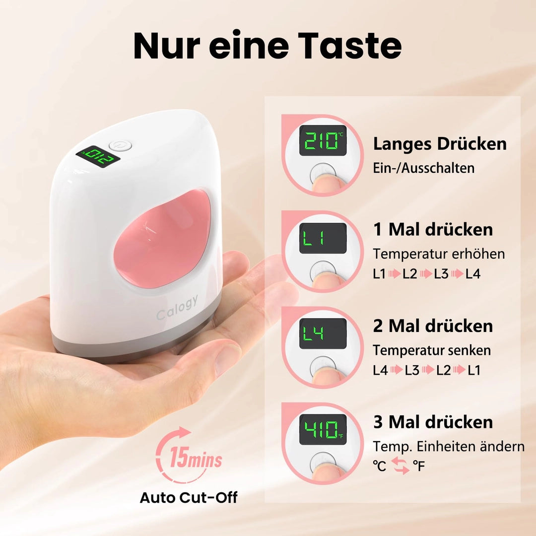 Mini prasa termiczna Calogy 210°C 4 poziomy temp. LED do naprasowanek HTV