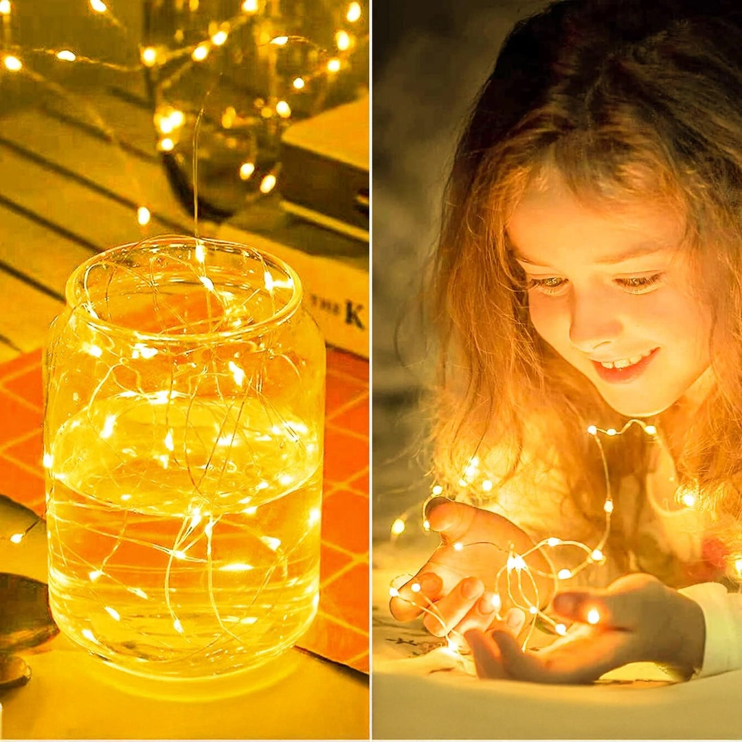 Lampki LED na Druciku mini 2m Łańcuch świetlny 20 diod ozdobne BATERIE W ZESTAWIE