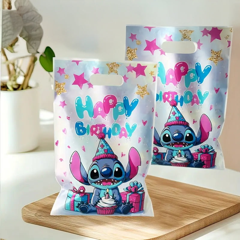 Torebki Torby na słodycze Prezenty Cukierki Upominki Urodziny dla Dzieci 25 szt STITCH