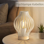 Designerska lampka LED stołowa retro 20,3 cm – zasilanie na baterie