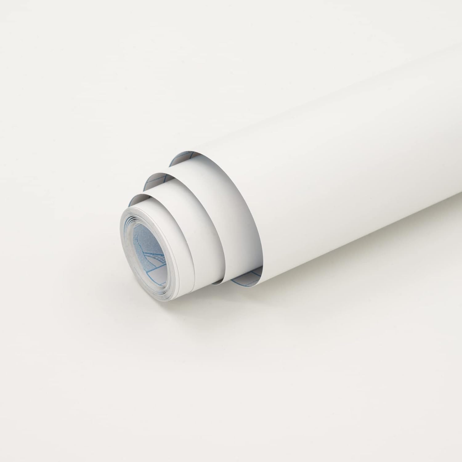 Biała Okleina Matowa Gładka samoprzylepna 40 cm x 10m folia meblowa ścienna Wodoodporna Główne zdjęcie produktu