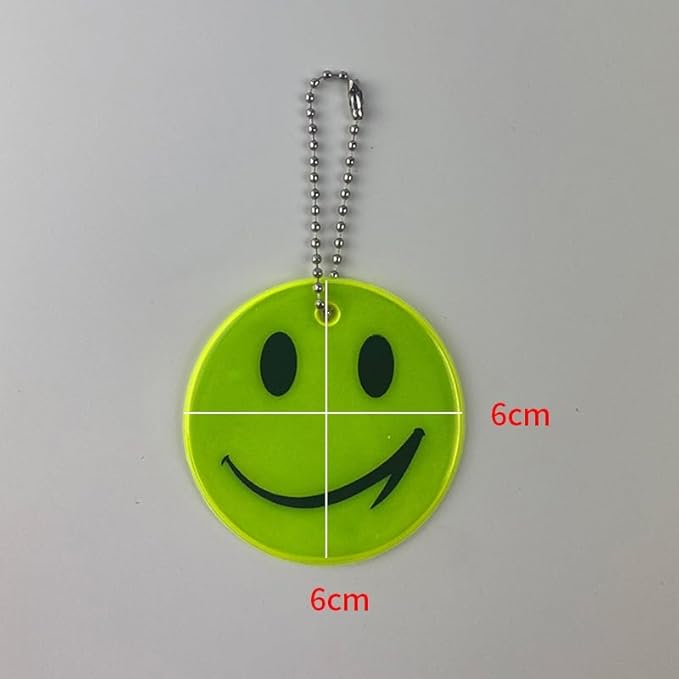 Zestaw Breloków Breloki Odblaski odblaskowe Buźki Gwiazdki Uniwersalne 12 sztuk Drugie zdjęcie produktu