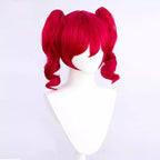 Peruka Anime Manga Czerwona Włosy Fryzura z Kucykami Cosplay z Mangi Meserizer Kasane Teto