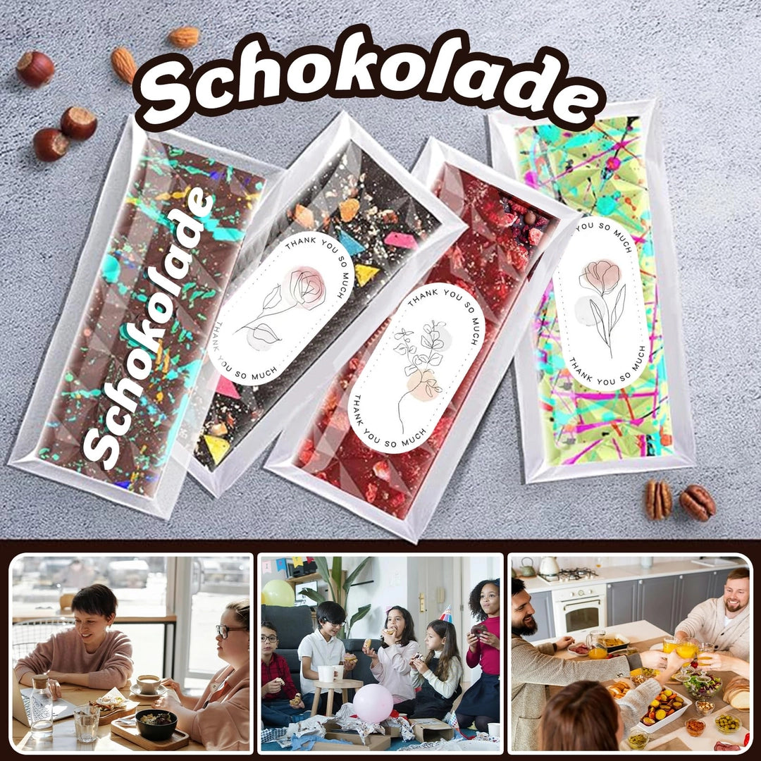 Forma silikonowa do Domowej czekolady Czekoladek Dubajskiej Nadziewanej Batonów + Torebki GRATIS