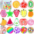 Gniotek Sensoryczny Antystresowy Tęczowy Zmiana Koloru Squishy Fidget