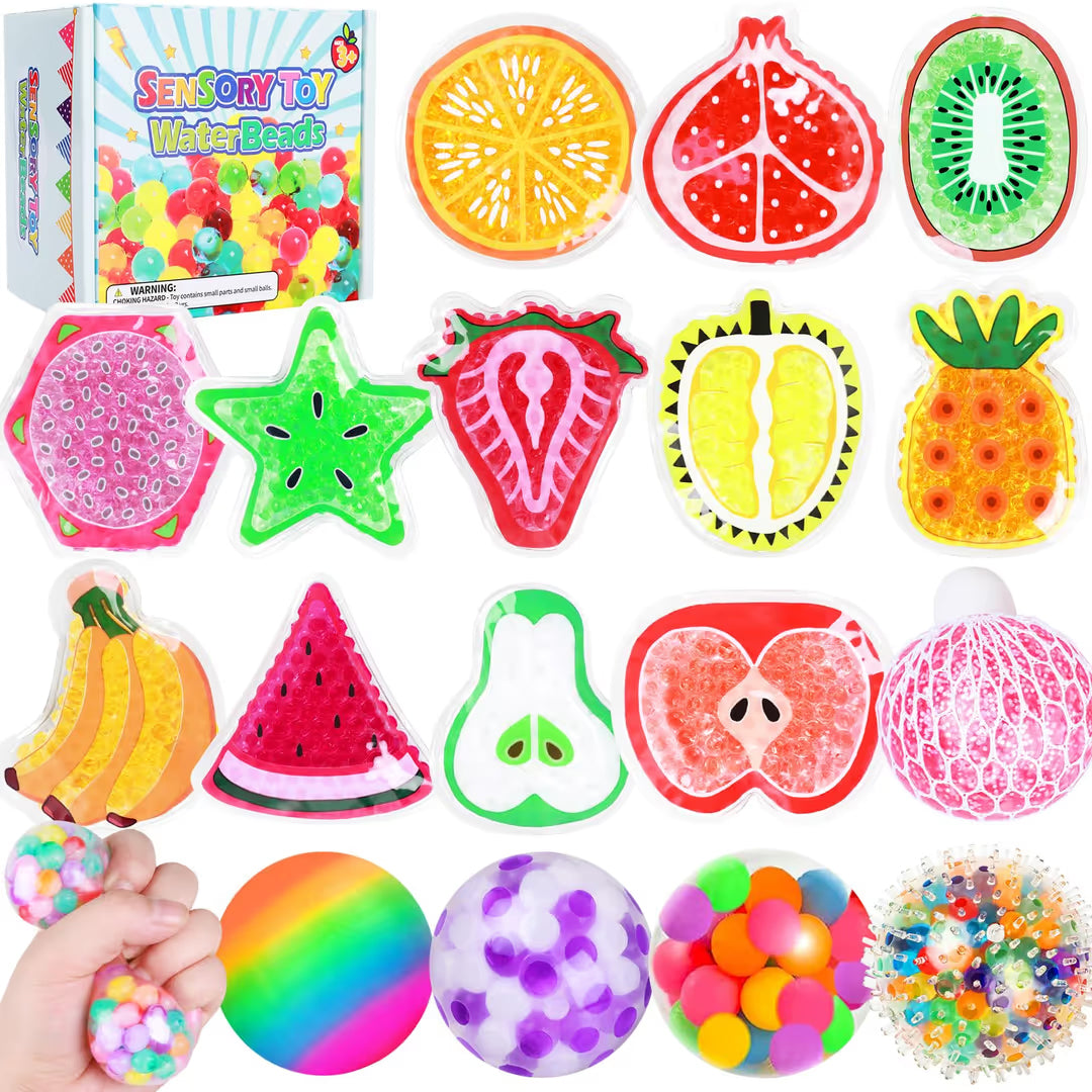 Gniotek Sensoryczny Antystresowy Tęczowy Zmiana Koloru Squishy Fidget