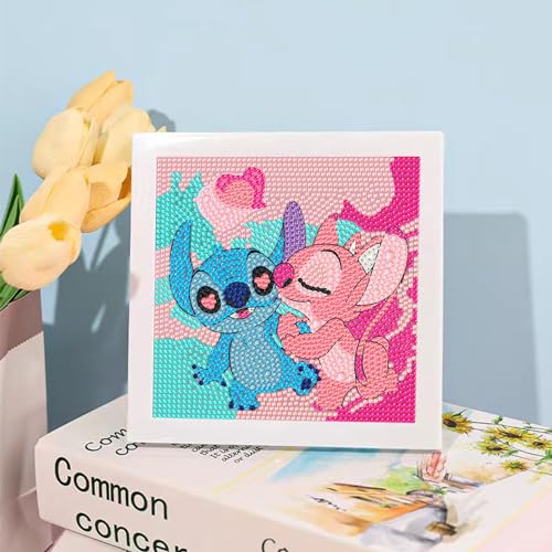 Zestaw Do Haftu Diamentowego Z RAMKĄ dla Dzieci STITCH 18x18cm Super Prezent Drugie zdjęcie produktu