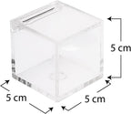 Eleganckie Mini Pudełeczka na upominki Prezenty przezroczyste z Plexiglass Akrylowe 10 szt