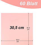 Kolorowy Brystol Gruby Papier Techniczny 30 KOLORÓW 60 arkuszy 30.5cm 180g