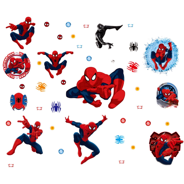 Naklejki ścienne Spiderman 45 x 60 cm zestaw dekoracyjny 3D do pokoju dziecięcego