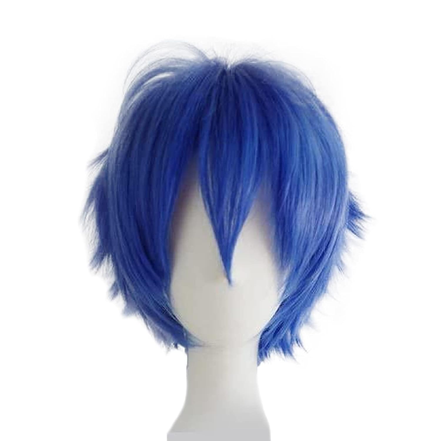 Peruka Krótka Anime Manga Niebieskie Włosy Krótkie Cosplay Uniwersalna
