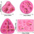 Forma Silikonowa Formy Do Masy Cukrowej Tortu Mydełek Wosku Świec - Zestaw 4 SZTUK