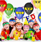 Zestaw imprezowy Ninja Opaski Upominiki Balony Katapulty dla dzieci Na Imprezę Urodziny