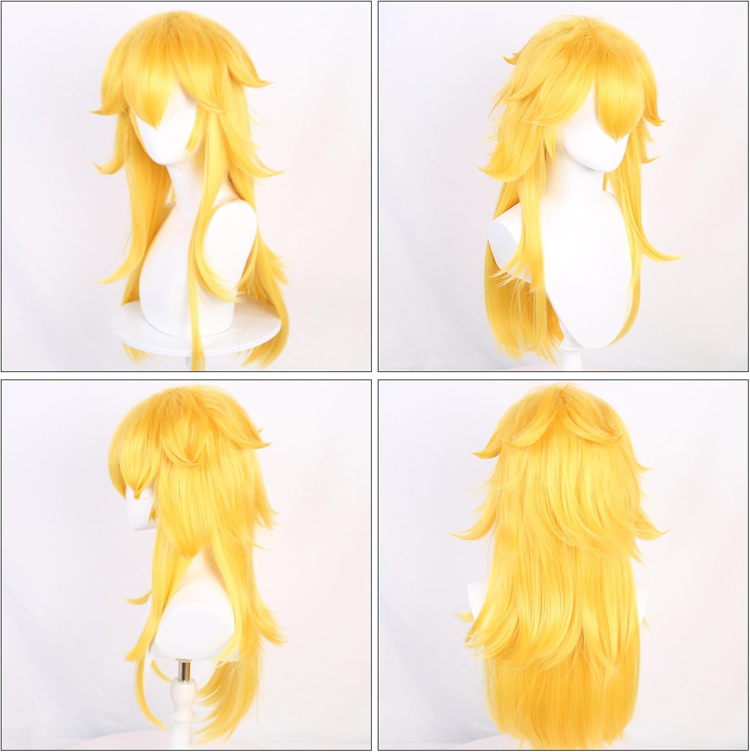 Peruka Anime Złote Włosy Księżniczki z Super Mario Blond Manga Cosplay