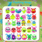 UPOMINKI ZESTAW ZABAWEK Upominków JAJKA niespodzianki Pierścionki LED 12 szt