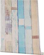 Samoprzylepna Okleina Meblowa/ Tapeta Deski Kolorowe Drewno Panele 40x180cm