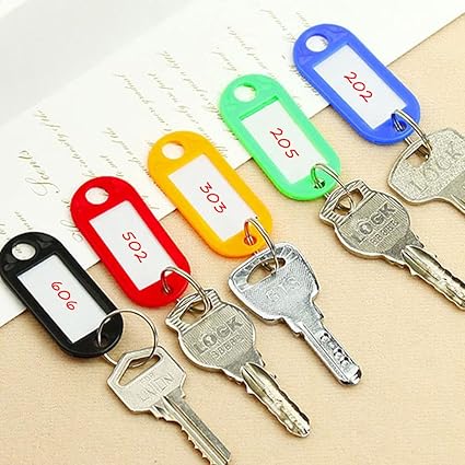Identyfikatory Breloki Zawieszki do kluczy z etykietami kolorowe 100 szt Drugie zdjęcie produktu