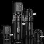 Dragonhawk Fold Pro 2xBATERIE Regulowany Skok maszynka do tatuowania Tatuażu