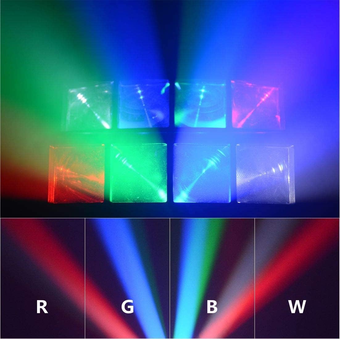 BETOPPER Ruchoma Głowica Sceniczna Dyskotekowa Ruchoma Lampa Obrotowa LED