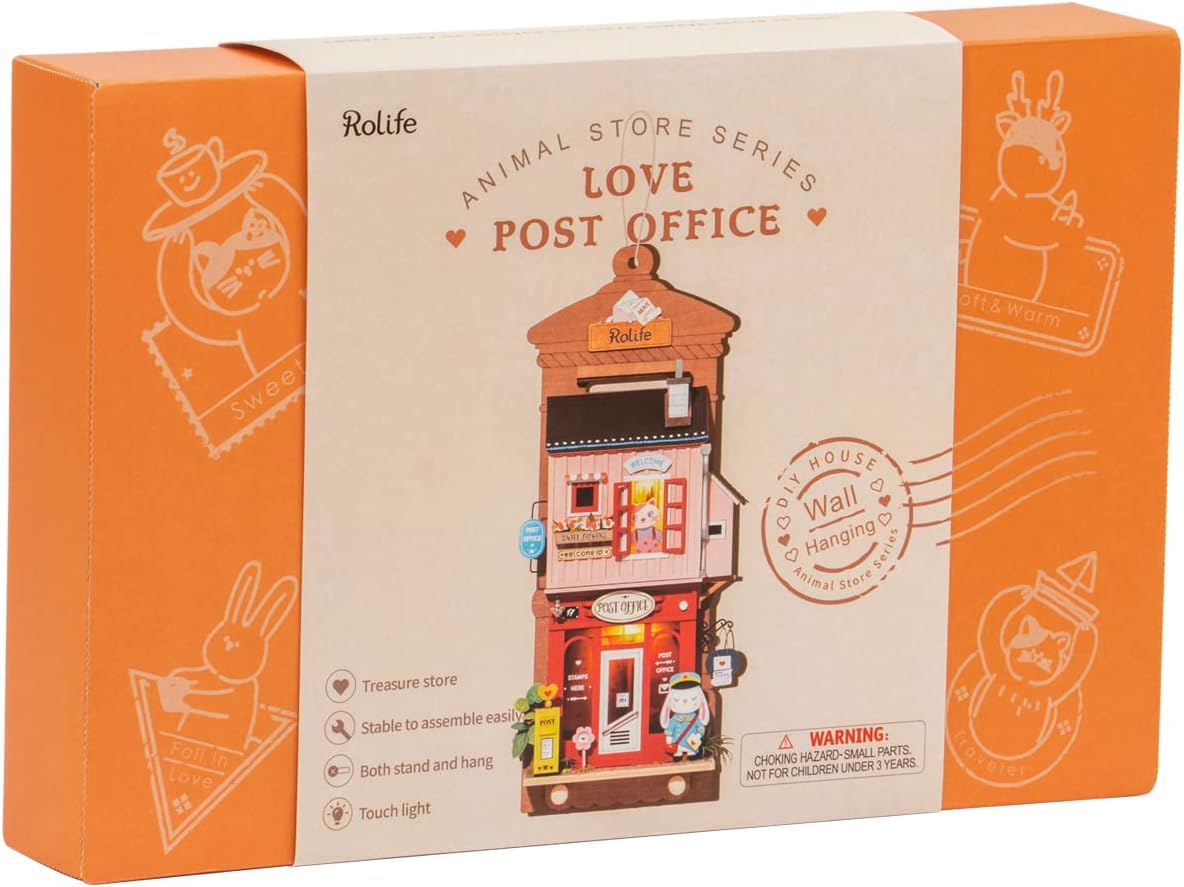 ROBOTIME Drewniany Model Puzzle 3D Poczta Miłosna Prezent DIY