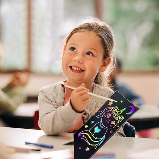 Zestaw książeczek do drapania Rainbow Scratch 2x – kreatywna zabawa bez bałaganu