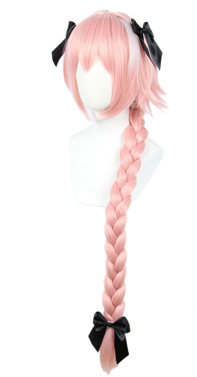 Peruka Linfairy Różowe włosy Włosy Blond Cosplay Anime Manga Strój Drugie zdjęcie produktu