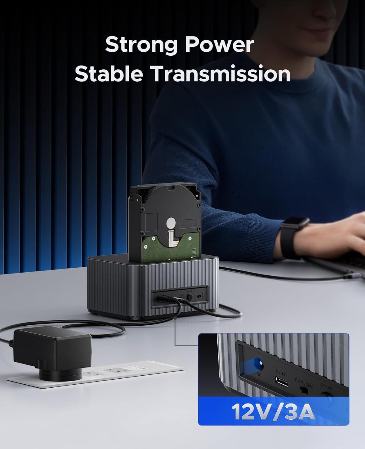 ORICO stacja dokująca M.2 NVMe & 2,5''/3,5'' HDD, klonowanie offline