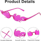 Okulary Imprezowe Na Imprezę Płomienie Kolorowe na Festiwal Party