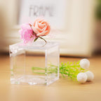Eleganckie Mini Pudełeczka na upominki Prezenty przezroczyste z Plexiglass Akrylowe 10 szt
