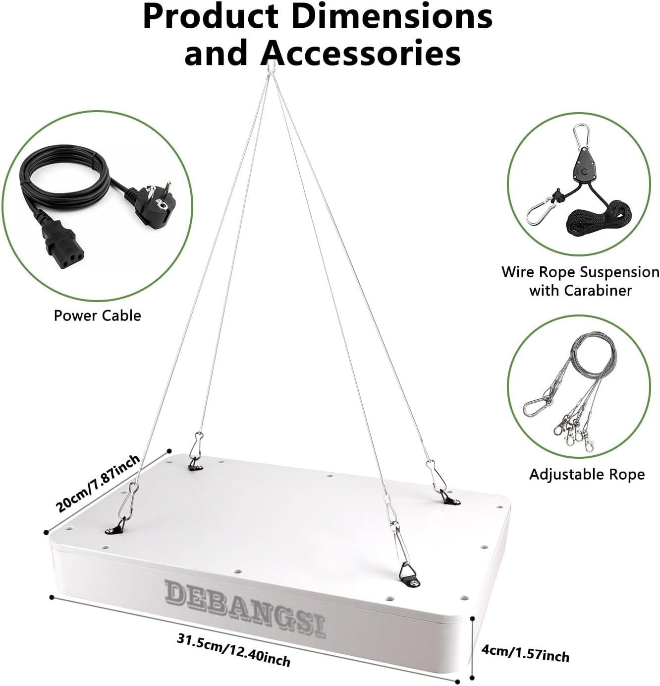 Lampa LED UV IR do Uprawy Roślin Sadzonek Ziół Panel Grow Light 1000W  do Szklarni Namiotu