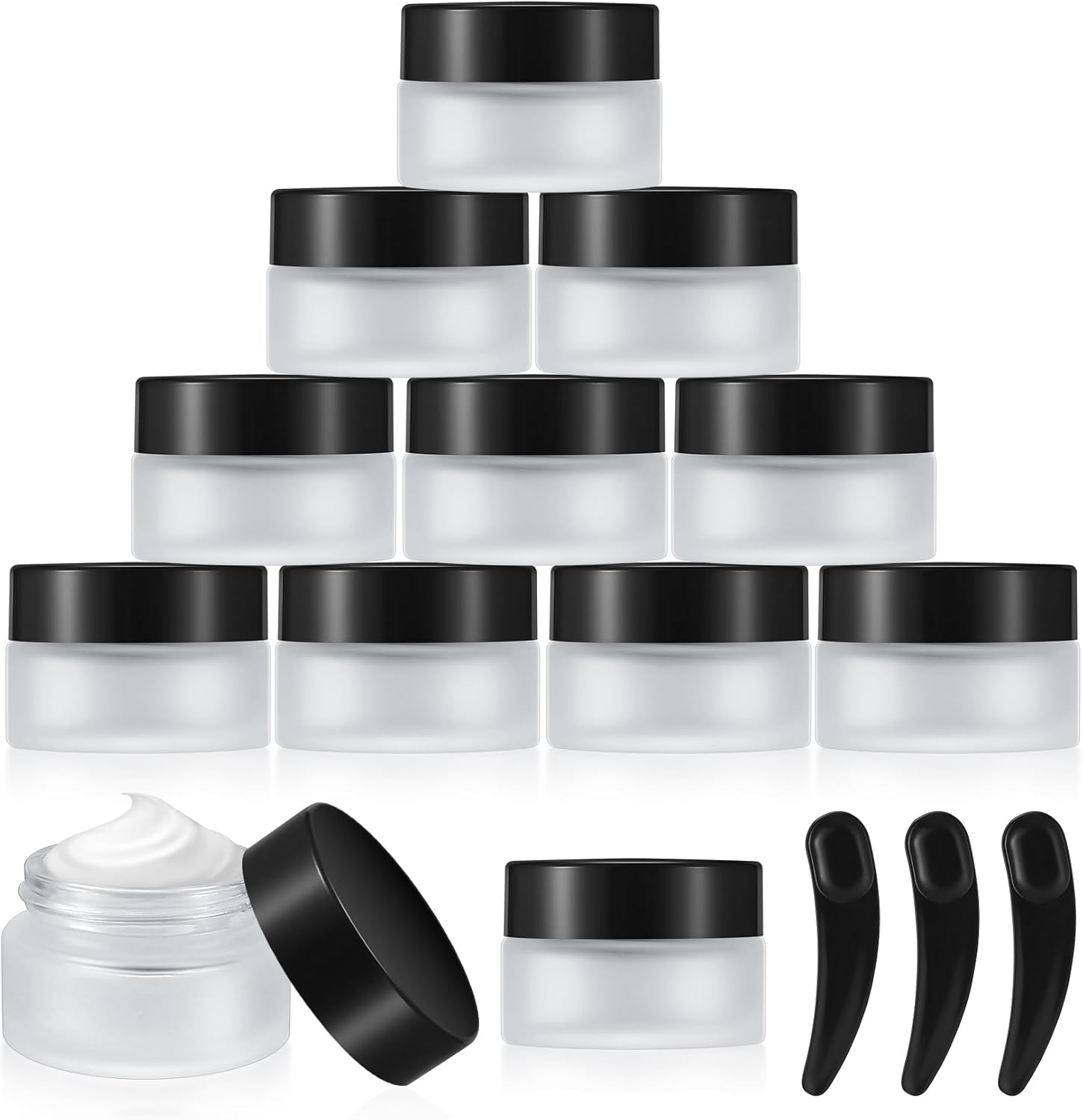 Pojemniki Słoiczki Szklane na Krem Próbki mini zakręcane Słoiki 12 szt. 20ml Główne zdjęcie produktu