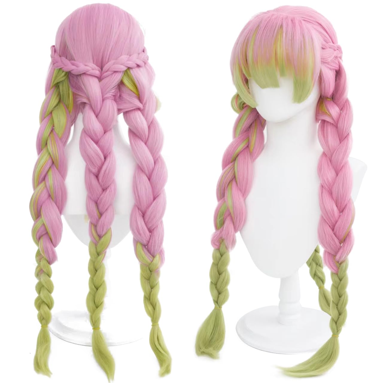 Peruka Różowe Włosy Różowa Jasne Długie Kręcone Pastelowe Cosplay Anime Manga Główne zdjęcie produktu