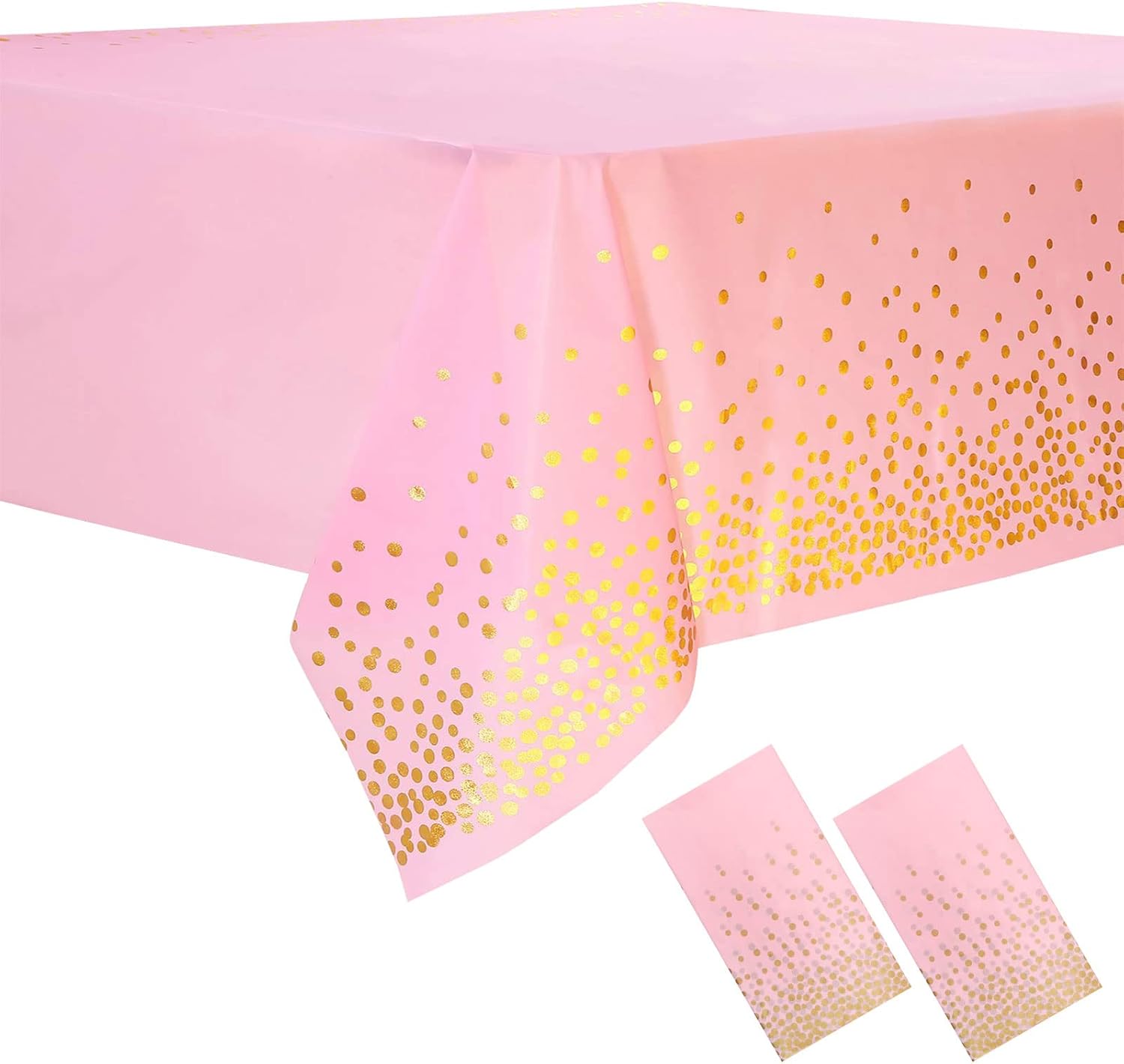 Obrus Imprezowy Różowy Foliowy 137x274 Dekoracyjny Na Stół Imprezę Urodziny Główne zdjęcie produktu
