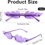 Okulary Imprezowe Na Imprezę Płomienie Kolorowe na Festiwal Party