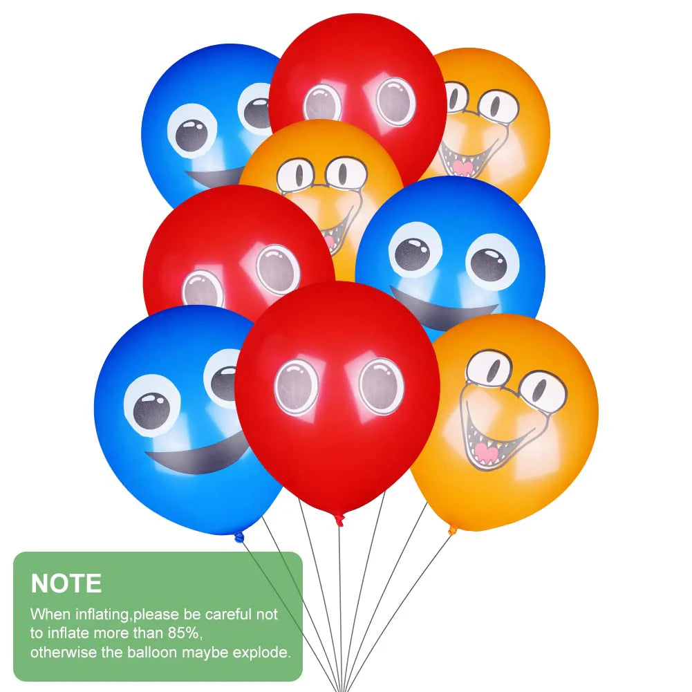 Zestaw Urodzinowy Imprezowy Rainbow Friends Balony Urodzinowe Baner Topery