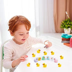 Zestaw Mini Kaczuszki Dekoracyjne 120 szt. Żółte Figurki Do Zabawy DIY