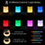 G rvitor Dotykowa Lampka Stołowa LED 8 kolorów 3 Tryby - Bezprzewodowa - 12cm